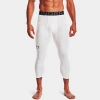 Under Armour Men's Heatgear Three-quarter Training Leggings In White