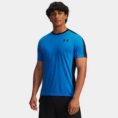 Under Armour Men's Heatgear Wordmark Training T-shirt In Blue