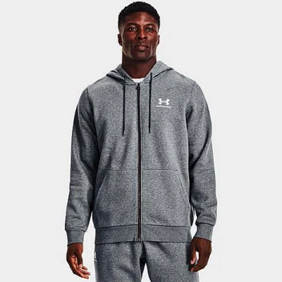 Under Armour Men's Icon Fleece Full-zip Hoodie In Gray