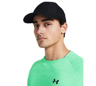 Under Armour Men's Iso-chill Armourvent Baseball Hat In Black,castlerock