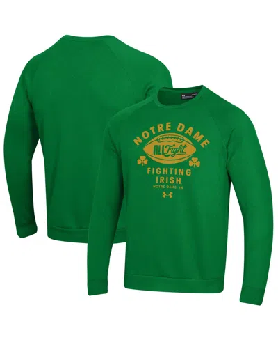 Under Armour Men's Kelly Green Notre Dame Fighting Irish Football Rival Fleece Sweatshirt