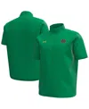 Under Armour Men's Kelly Green Notre Dame Fighting Irish Motivate Quarter-zip Short Sleeve Top In Kelly Green