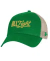 Under Armour Men's Kelly Green Notre Dame Fighting Irish Performance Cotton Trucker Adjustable Hat In Kelly Green