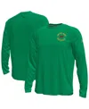 Under Armour Men's Kelly Green Notre Dame Fighting Irish Sideline Knockout Long-sleeve T-shirt In Green