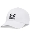 Under Armour Men's Logo Embroidered Twill Hat In White,white,black