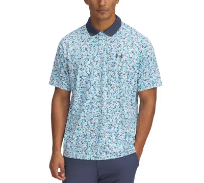 Under Armour Men's Matchplay Printed Logo Polo Shirt In Multi
