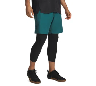 Under Armour Men's Moisture-wicking Logo-print 8-1/4" Tech Shorts In Metallic