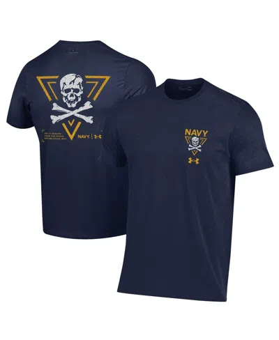 Under Armour Men's Navy Navy Midshipmen 2024 Rivalry Shield Performance T-shirt