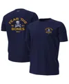 Under Armour Men's Navy Navy Midshipmen Distressed Jolly Rogers T-shirt In Blue