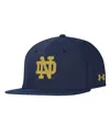 Under Armour Men's Navy Notre Dame Fighting Irish Baseball Fitted Hat In Navy