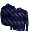 Under Armour Men's Navy Notre Dame Fighting Irish Gameday Armourfuse Half-zip Jacket In Blue
