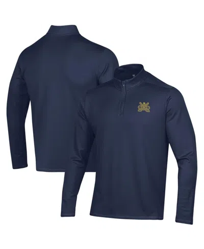 Under Armour Men's Navy Notre Dame Fighting Irish Ireland Motion Quarter-zip Pullover Top