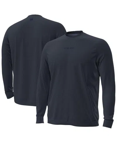 Under Armour Men's Navy Notre Dame Fighting Irish Sideline Meridian Cold Weather Sweatshirt In Blue