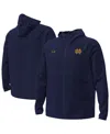 Under Armour Men's Navy Notre Dame Fighting Irish Unstoppable Raglan Full-zip Jacket In Gold