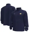 Under Armour Men's Navy Notre Dame Fighting Irish Unstoppable Woven Anorak Half-zip Jacket In Blue