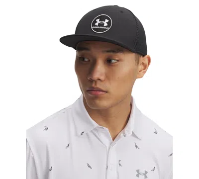 Under Armour Men's Patterned Logo Drive Hat In Black