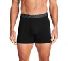 Under Armour Men's Performance Solid 6" Boxer Briefs In Black W,stream