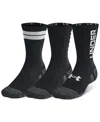 Under Armour Men's Performance Tech 3-pk. Moisture-wicking Crew Socks In Black