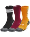 Under Armour Men's Performance Tech 3-pk. Moisture-wicking Crew Socks In Cardin