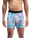 Under Armour Men's Performance Tech Boxer Briefs In Blue