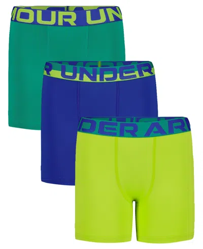 Under Armour Kids' Men's Performance Tech Boxer Briefs, 3-pack In Multi