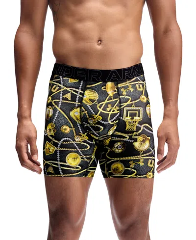 Under Armour Men's Performance Tech Boxer Briefs In Black