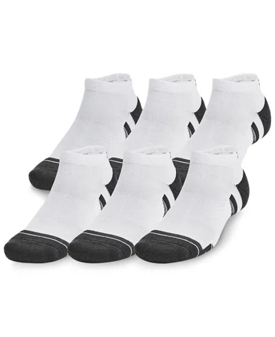 Under Armour Men's Performance Tech Low Socks In 101 White