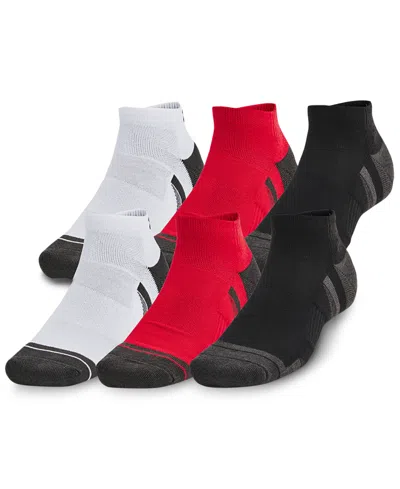 Under Armour Men's Performance Tech Low Socks In 600 Red
