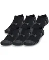 Under Armour Men's Performance Tech No Show Socks In 003 Black