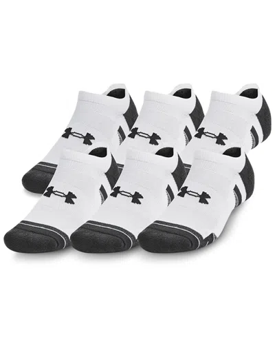 Under Armour Ua Performance Tech Ped Socks Set Of 6 In White