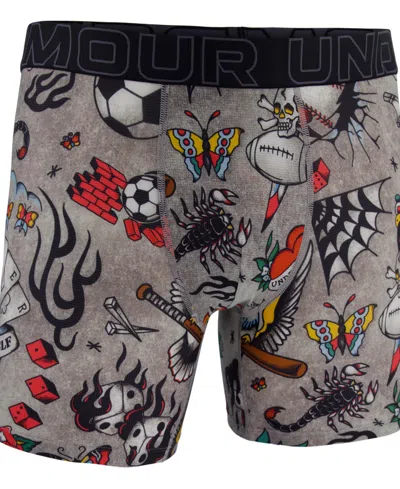 Under Armour Men's Printed Performance Tech Mesh 6" Boxer Briefs In Multi