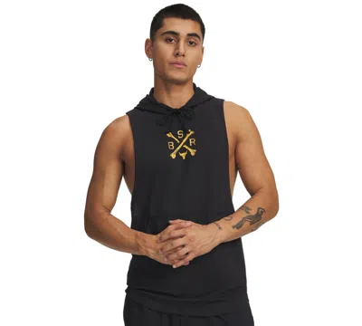 Under Armour Men's Project Rock Sleeveless Hoodie In Black