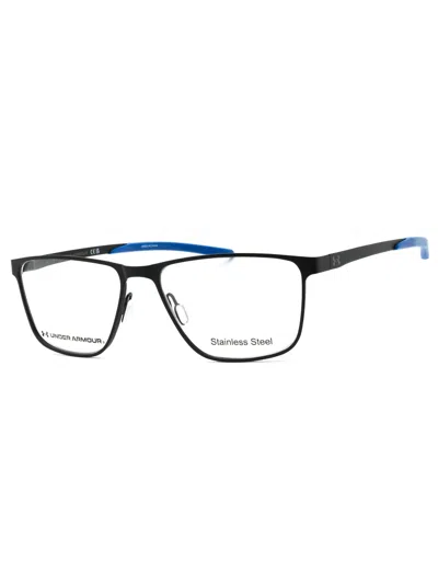 Under Armour Men's Rectangular Metal Eyeglasses In Black