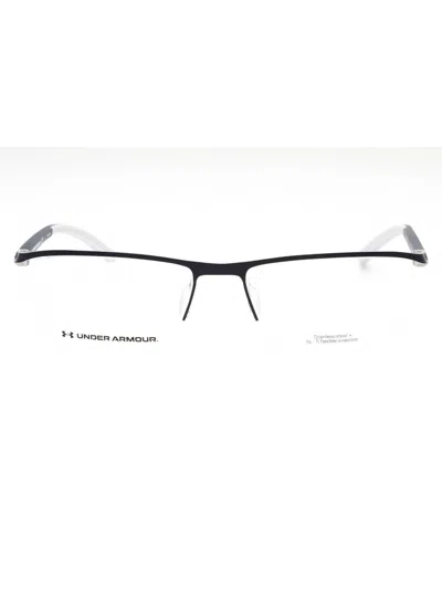 Under Armour Men's Rectangular Metal Eyeglasses In Black