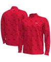 Under Armour Men's Red Maryland Terrapins Gameday Armourfuse Half-zip Jacket In Red