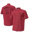 Under Armour Men's Red Utah Utes Gameday Armourfuse Camp Button-up Shirt In Red
