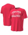 Under Armour Men's Red Utah Utes Sideline Knockout T-shirt In Red