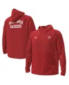 Under Armour Men's Red Wisconsin Badgers 1980 Throwback Unstoppable Fleece Full-zip Jacket In Red