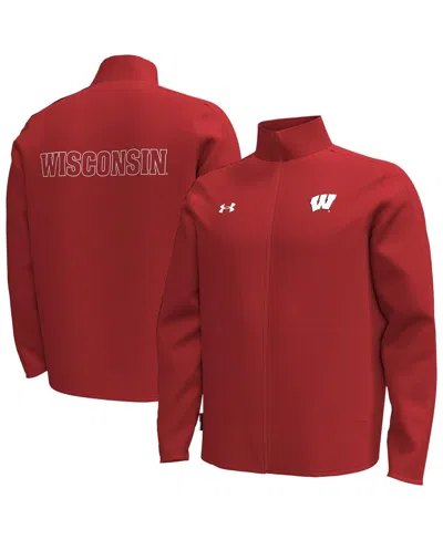 Under Armour Men's Red Wisconsin Badgers Command Full-zip Jacket
