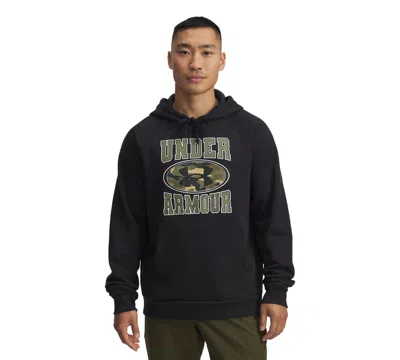 Under Armour Men's Rival Camo Print Sweatshirt In Black