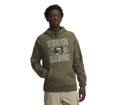 Under Armour Men's Rival Camo Print Sweatshirt In Blue