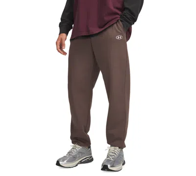 Under Armour Men's Rival Fleece Joggers In Peppercorn,white