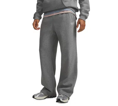 Under Armour Men's Rival Fleece Pants In Castlerock Light Heather,white