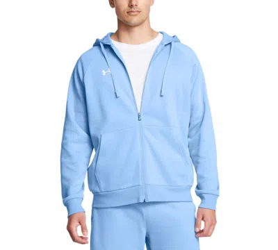Under Armour Men's Rival Full-zip Fleece Hoodie In Blue