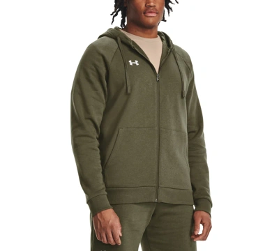 Under Armour Men's Rival Full-zip Fleece Hoodie In Marine Od Green