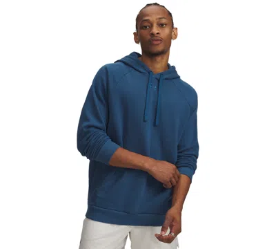 Under Armour Men's Rival Logo Embroidered Fleece Hoodie In Blue