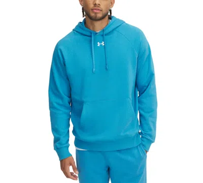 Under Armour Men's Rival Logo Embroidered Fleece Hoodie In 452 Ether