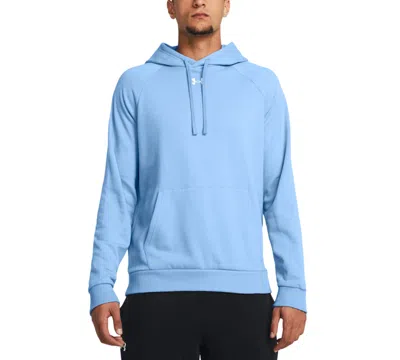 Under Armour Men's Rival Logo Embroidered Fleece Hoodie In Forest Green,wht