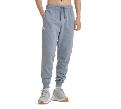 Under Armour Men's Rival Tapered-fit Fleece Joggers In Castlerock Heather