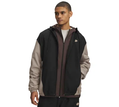 Under Armour Men's Rival Woven Regular-fit Jacket In Gray